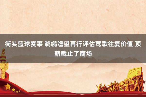 街头篮球赛事 鹈鹕瞻望再行评估莺歌往复价值 顶薪截止了商场