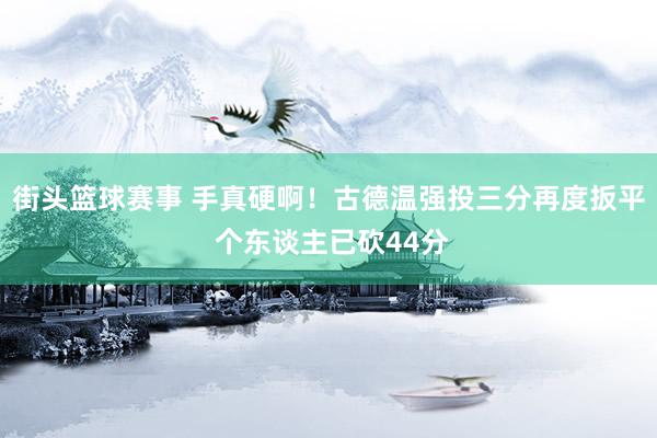 街头篮球赛事 手真硬啊！古德温强投三分再度扳平 个东谈主已砍44分